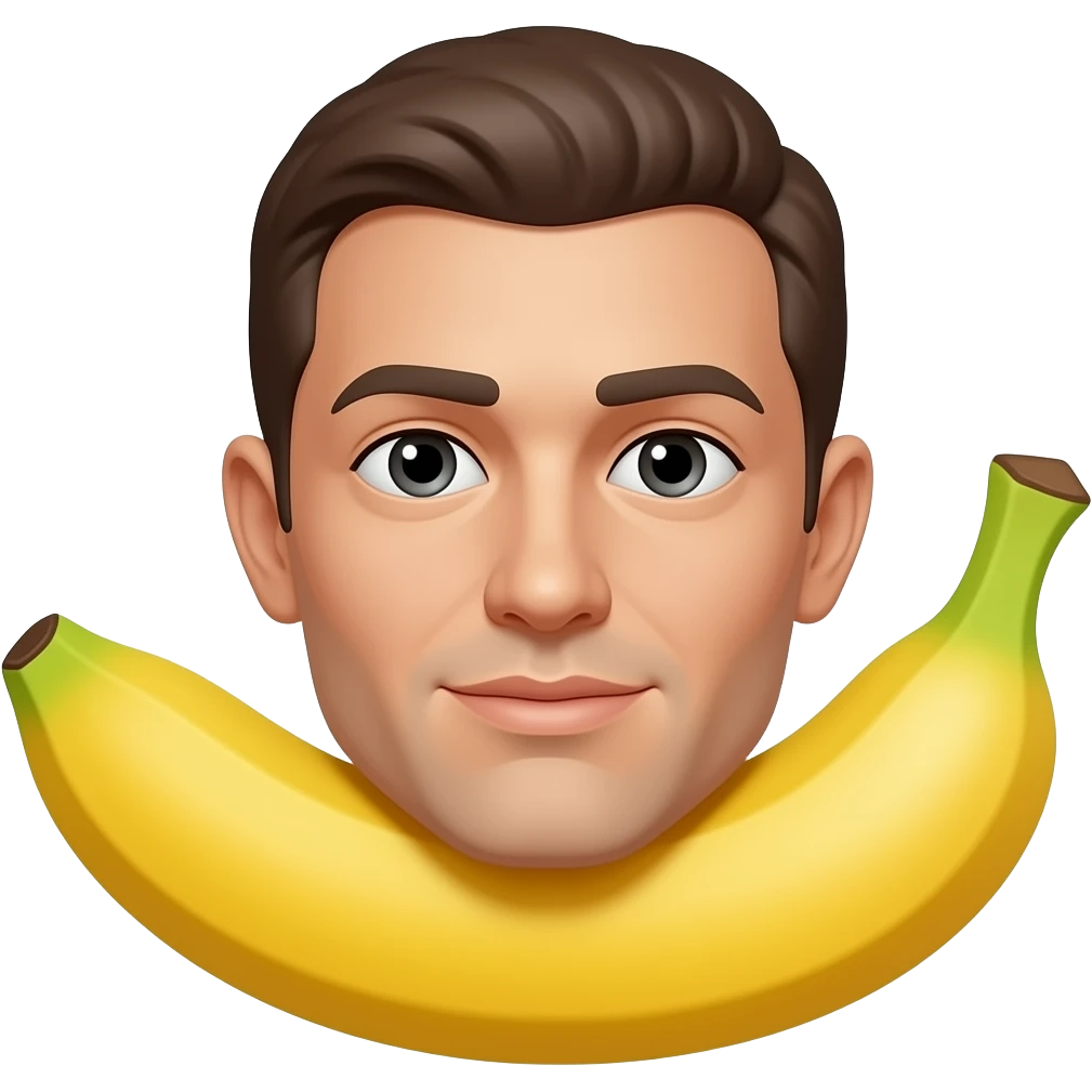 head on banana emoji
