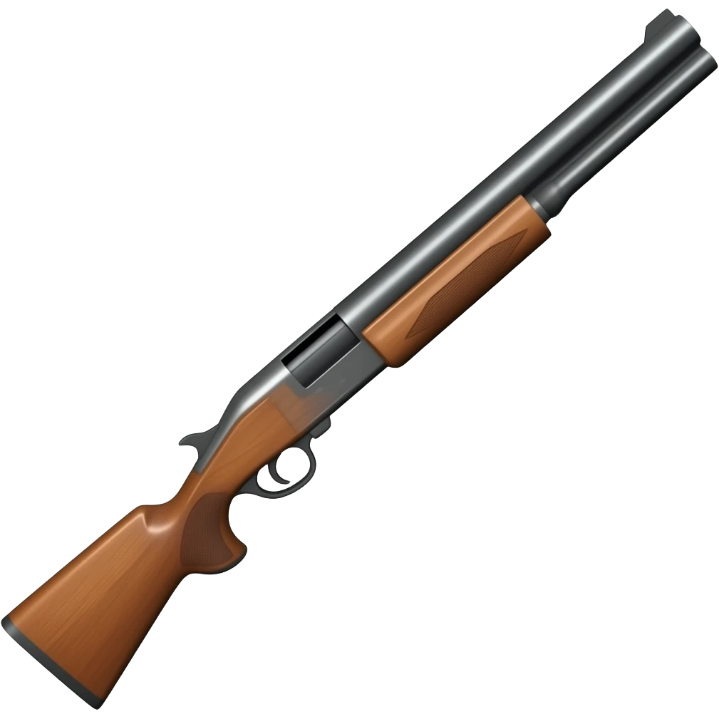 Shotgun looking up right emoji