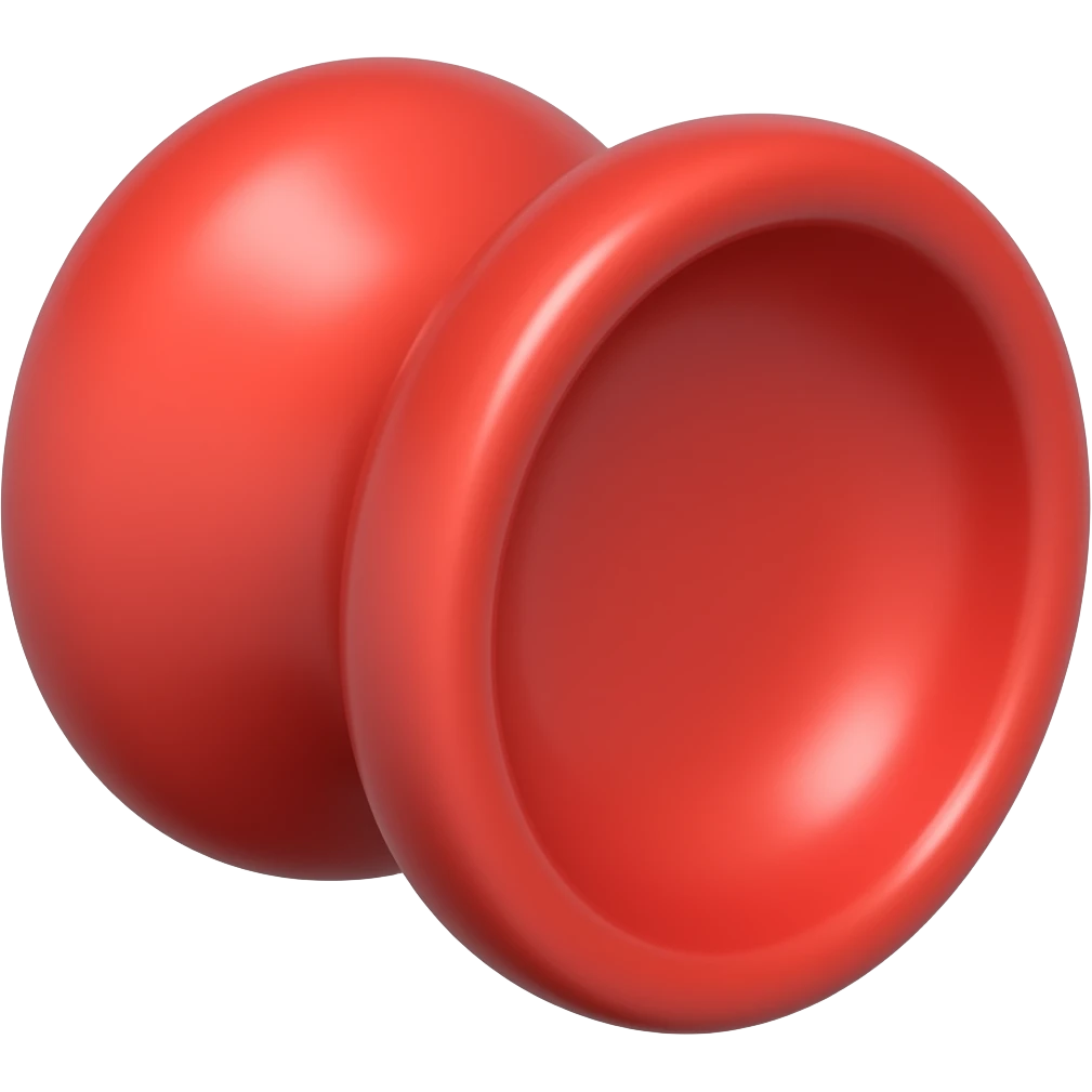 red yo-yo emoji