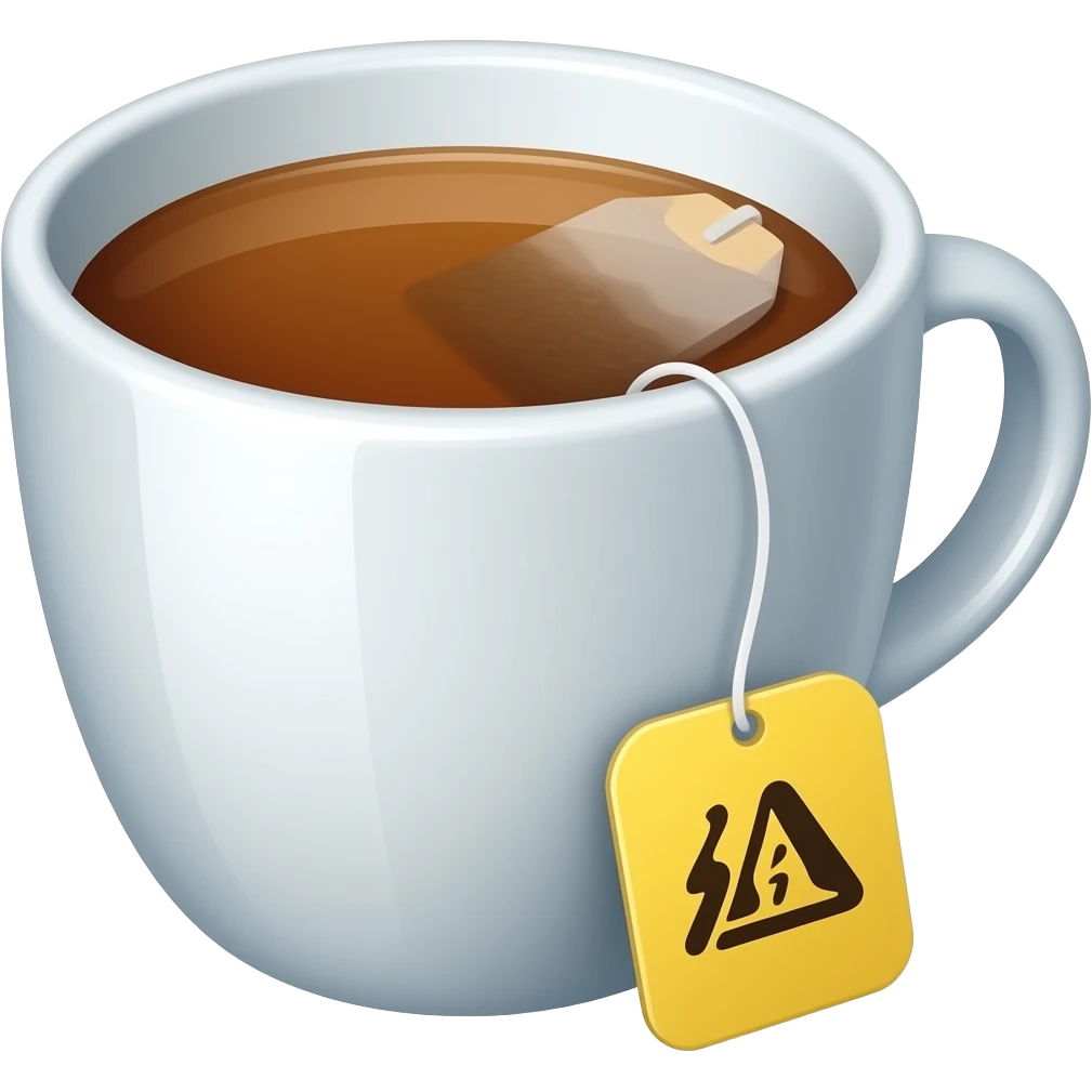 tea with tea bag emoji