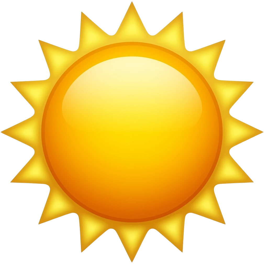 Sun emoji