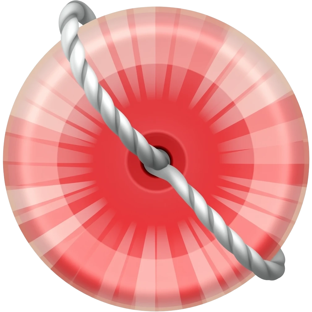 red yo yo with string emoji