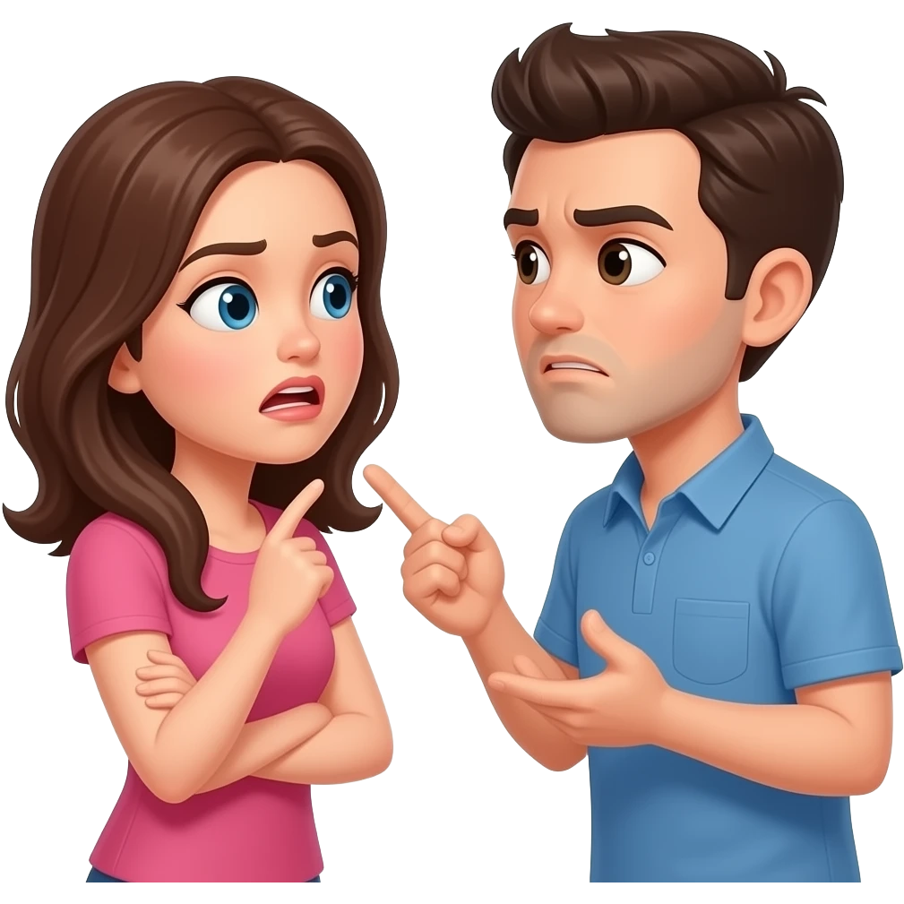 любовь в рамках  ругаются мужчина и женщина emoji