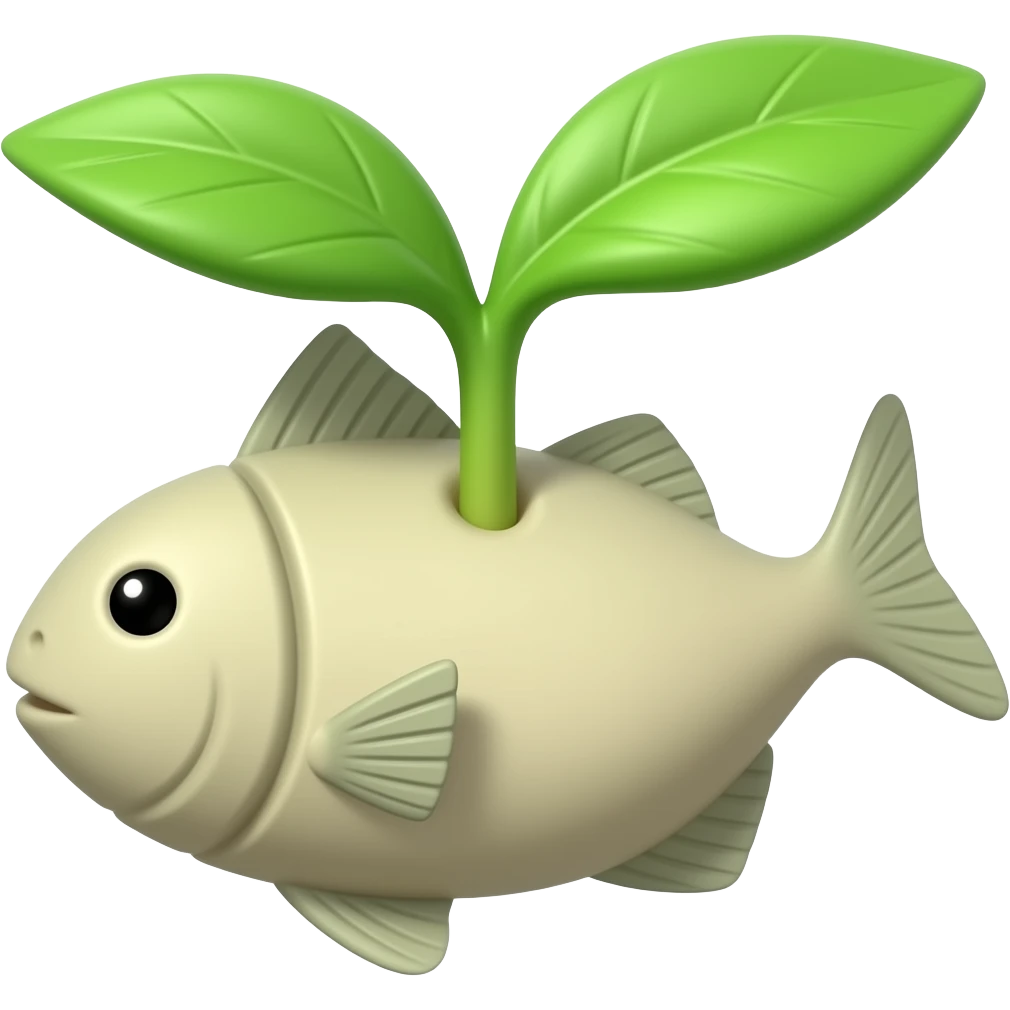 sprout fish emoji