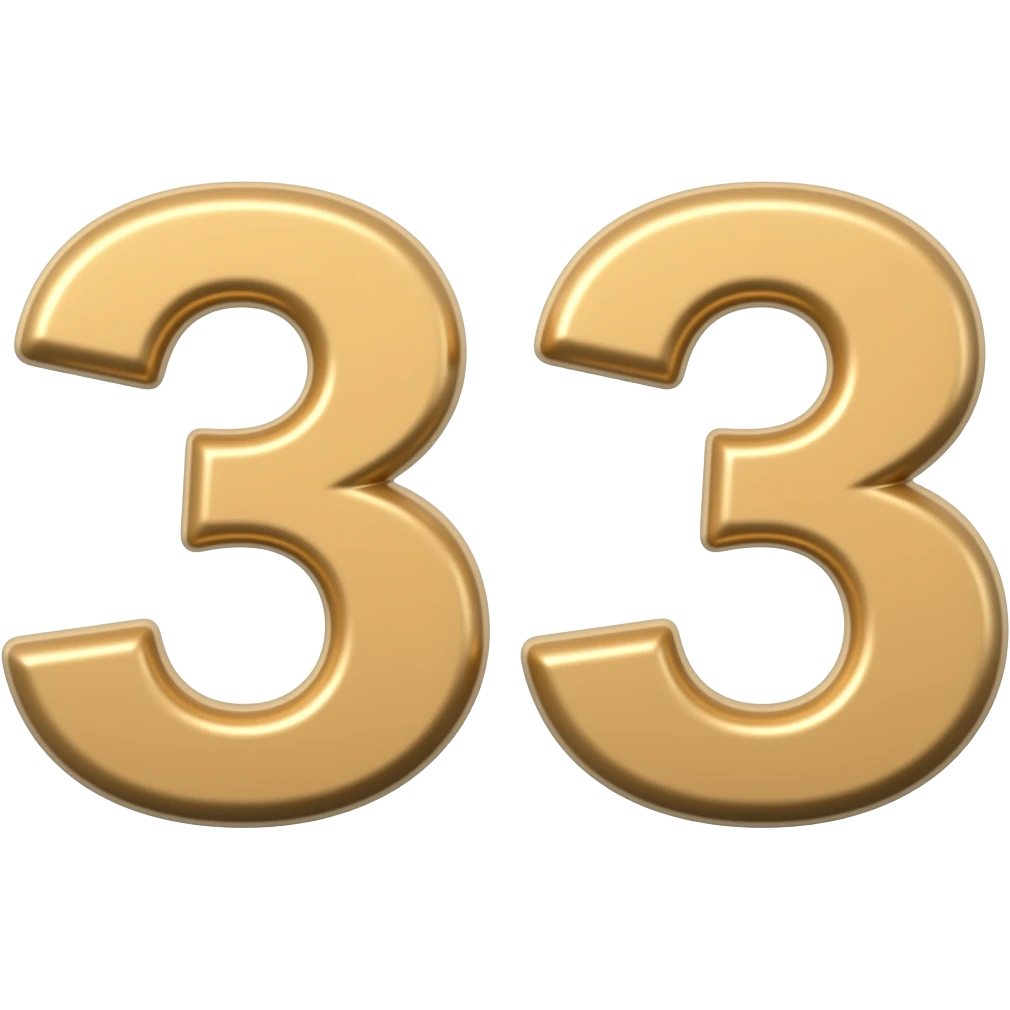 Numberblock 33 emoji