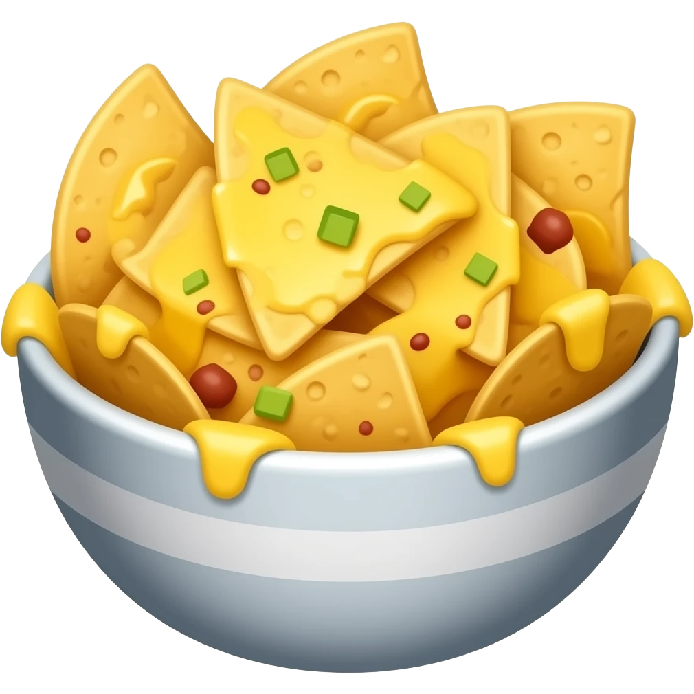 can you please make a bowl of nachos with cheese emoji
