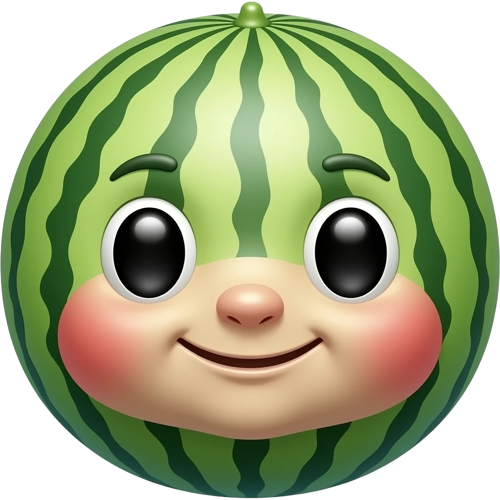 watermelon cartoon emoji