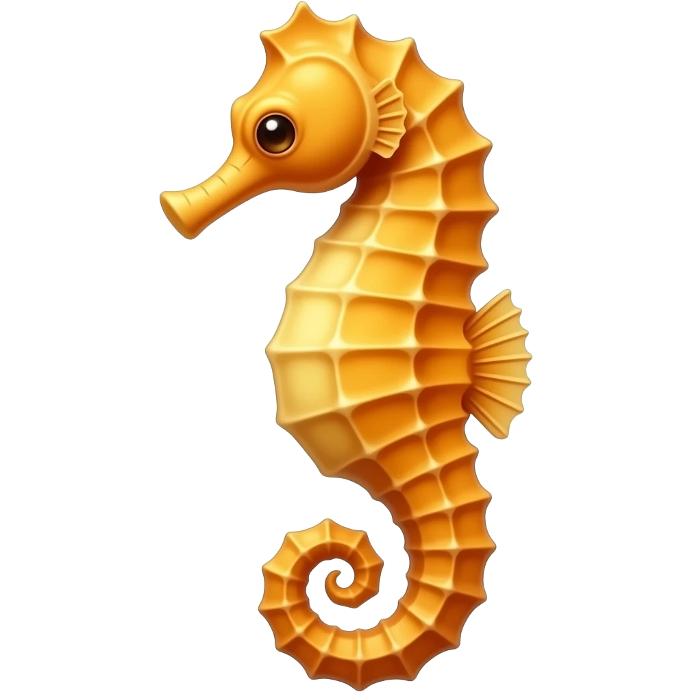 Orange seahorse emoji