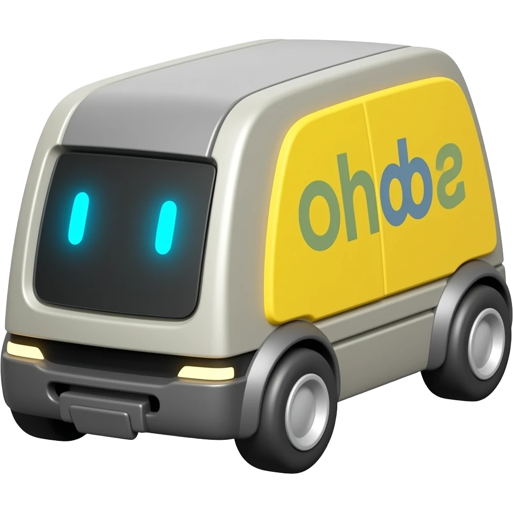 delivery robot emoji