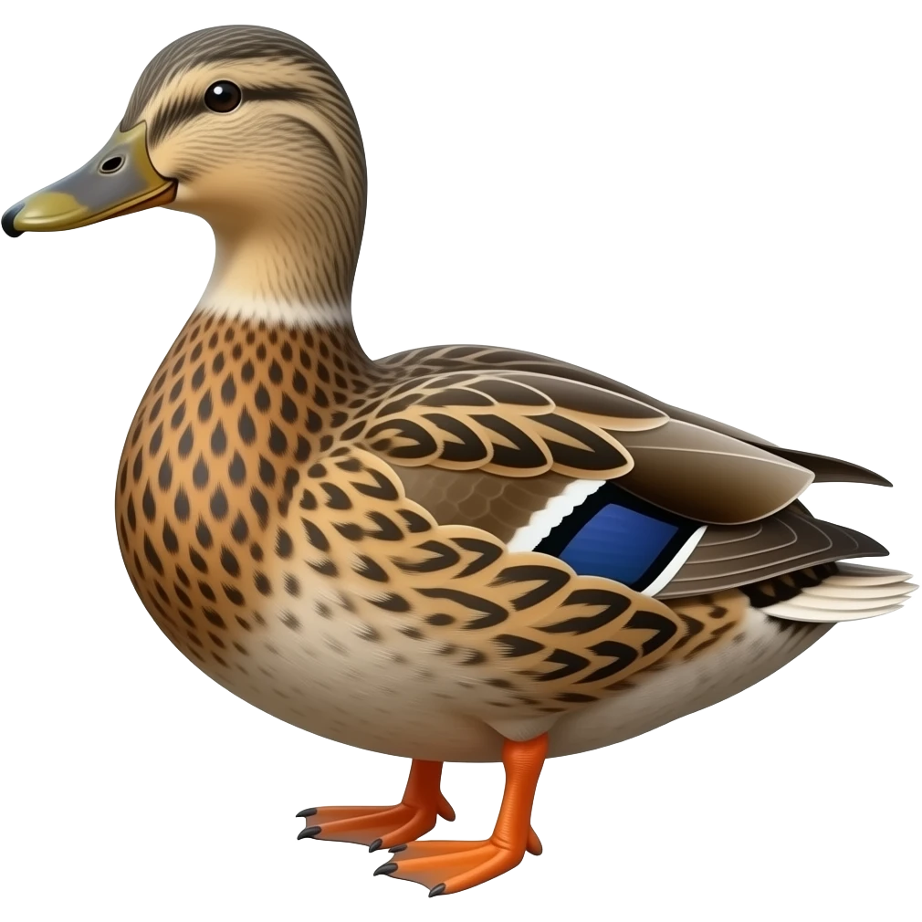 Female malard duck emoji