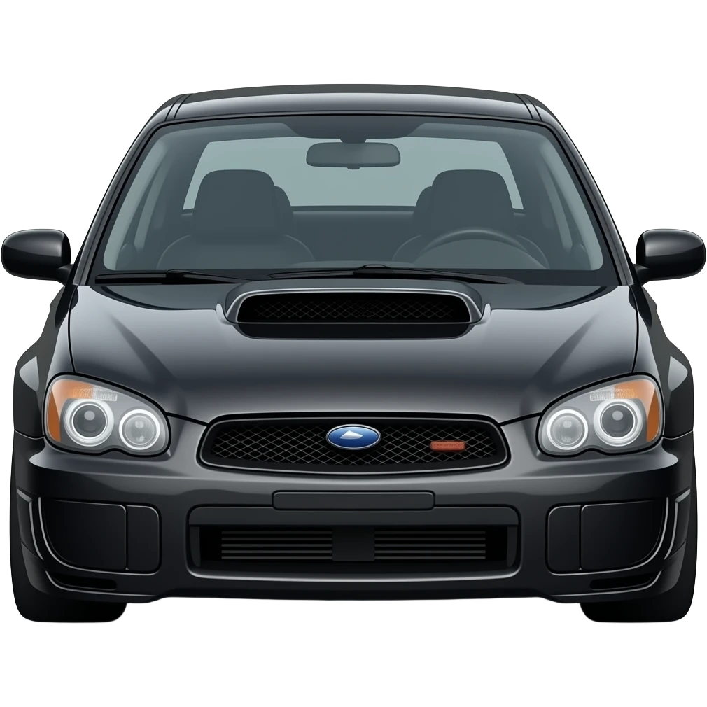 WRX sti 2003 all black emoji