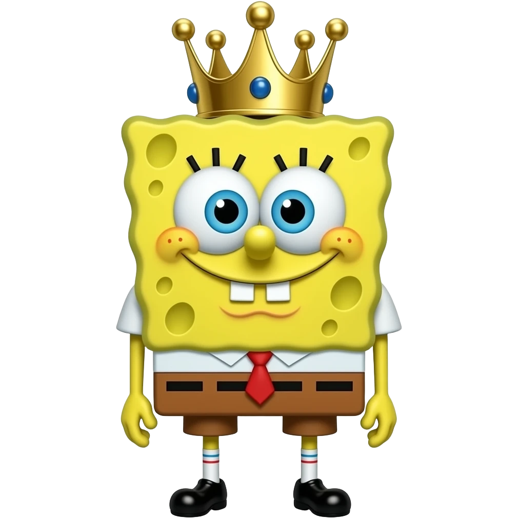 Bob esponja coroa escrita nele FPTin preto em tema sofisticado rosa e dourado emoji