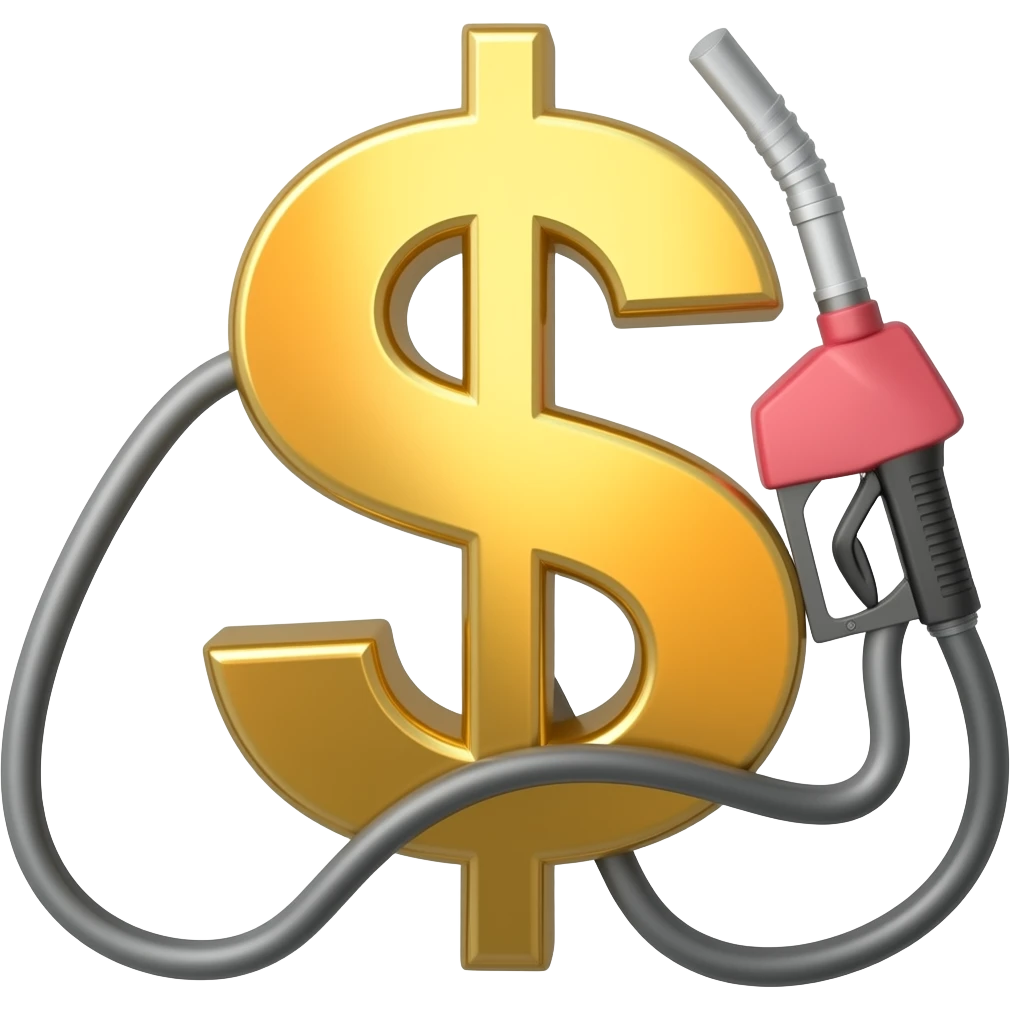 GENERATE EMOJI OF dollar sign with the gas pump emoji