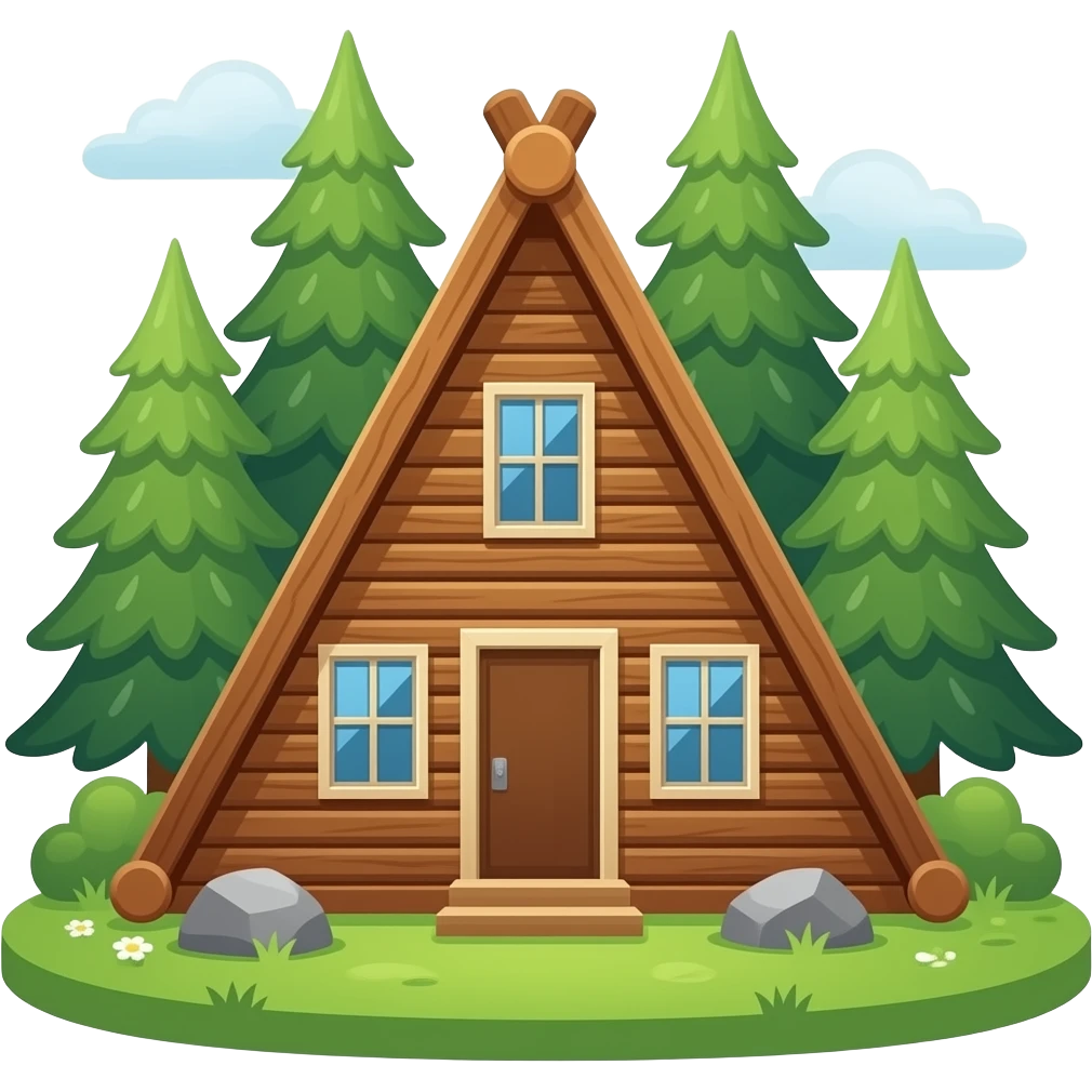 Aframe in forest emoji