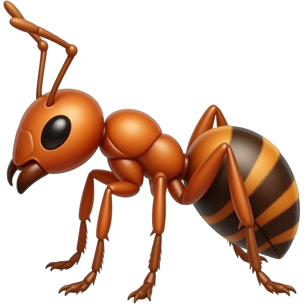 Hormiga roja emoji