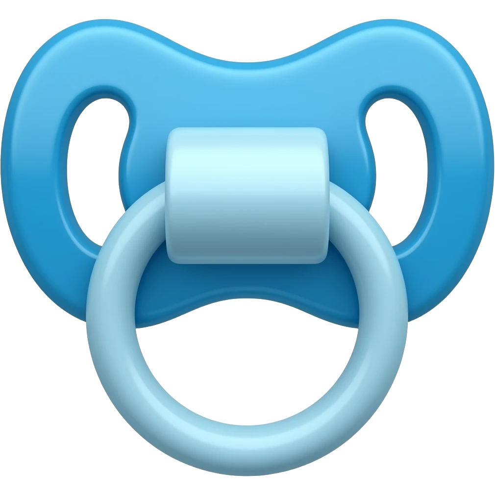 fancy blue pacifier emoji