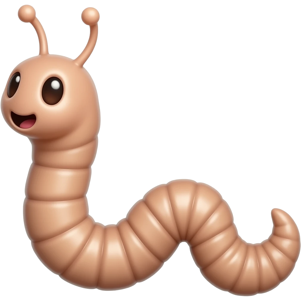 Worm emoji