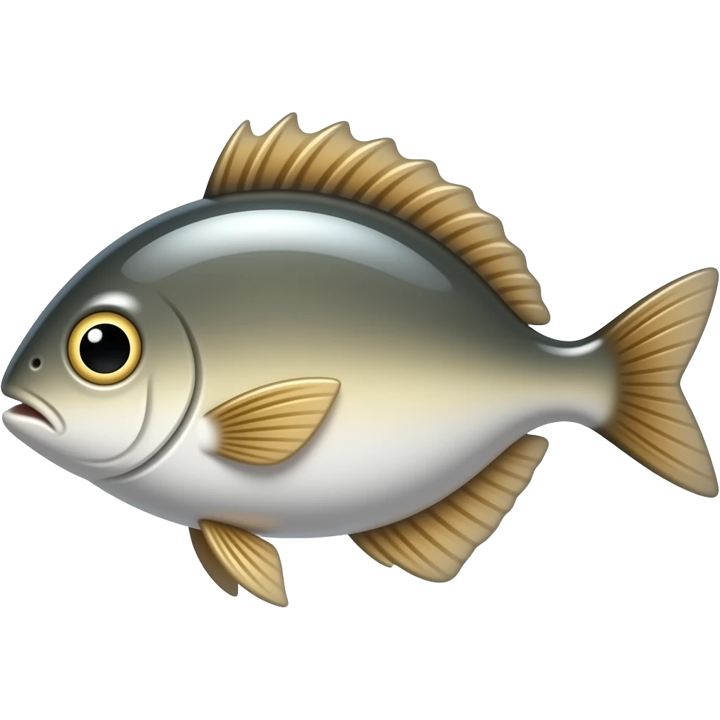 Glossy fish emoji