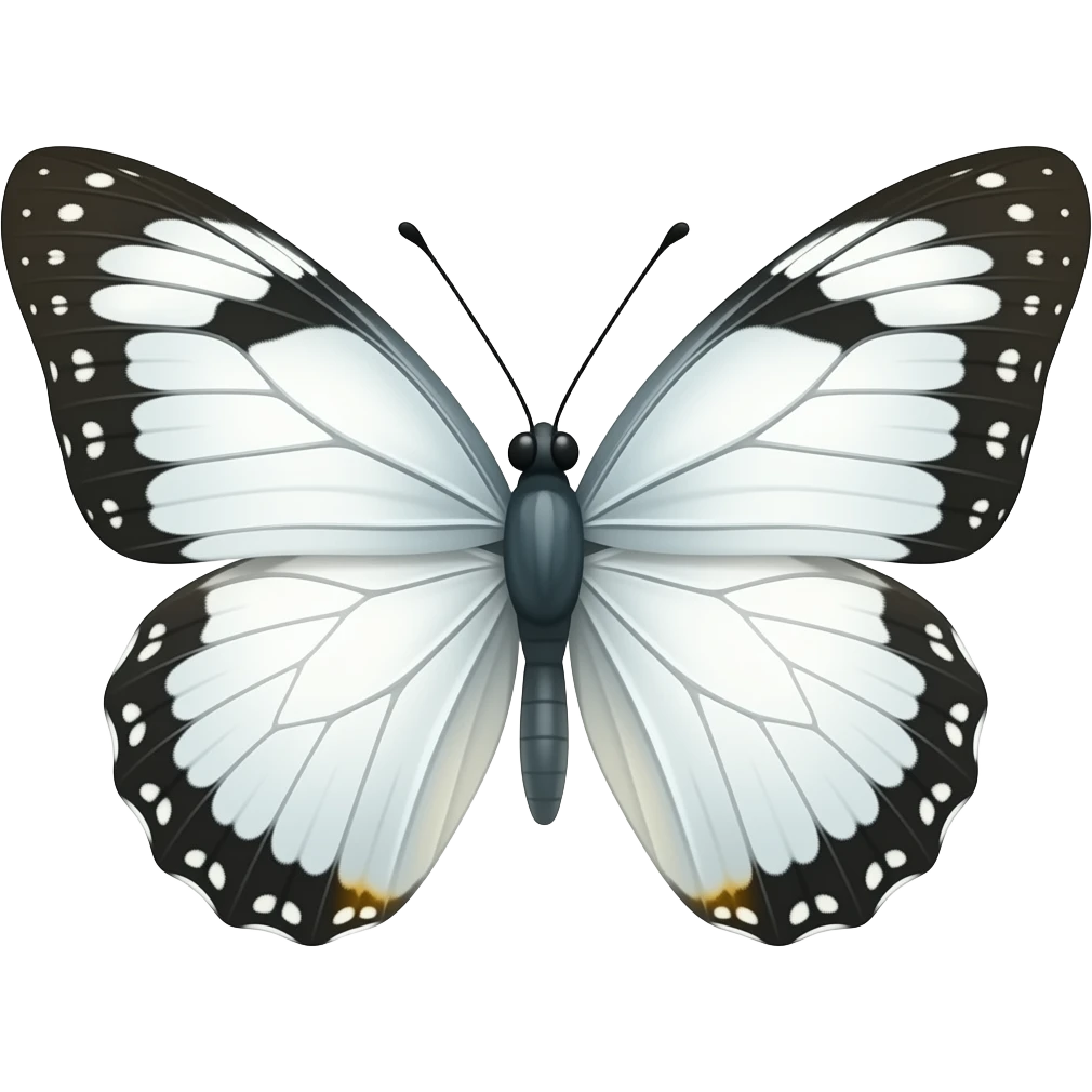 white butterflys emoji