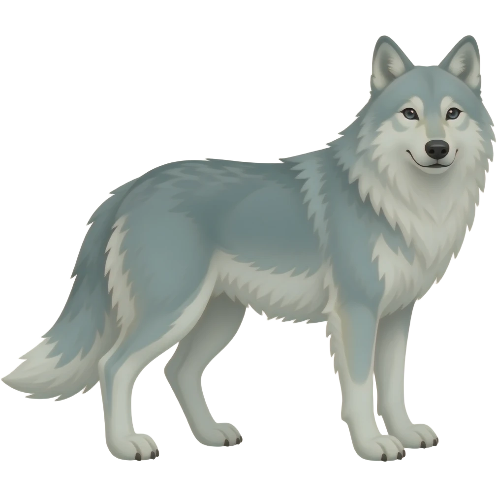 Mint wolf tail emoji