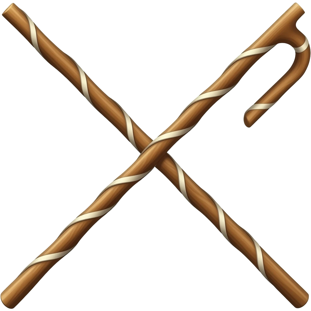 walking stick emoji