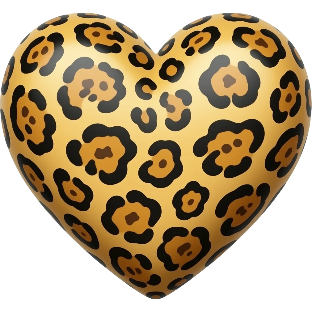 Cuore leopardato emoji