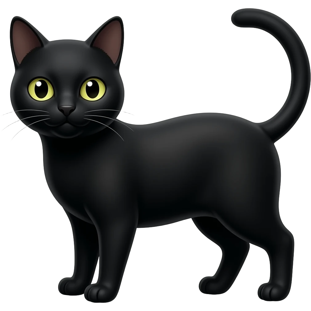 Black cat emoji