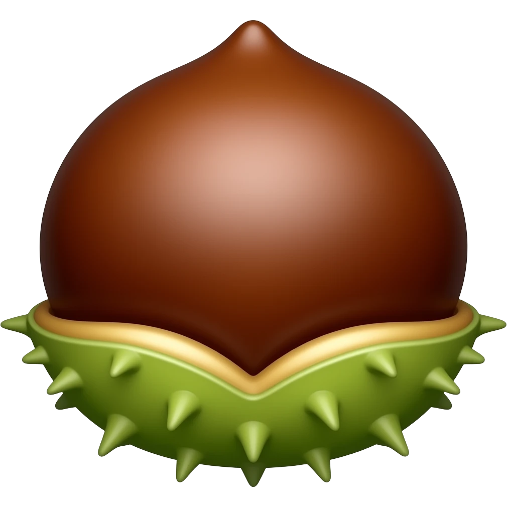 нарисуй реалистичный цветок каштана emoji