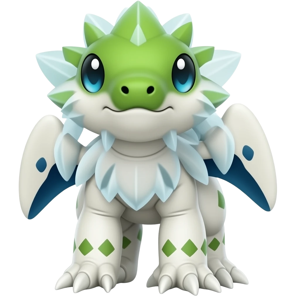 Raptorik-Scyther-Treecko-Kecleon-Axew-Exveemon-Fakémon-hybrid, full body emoji