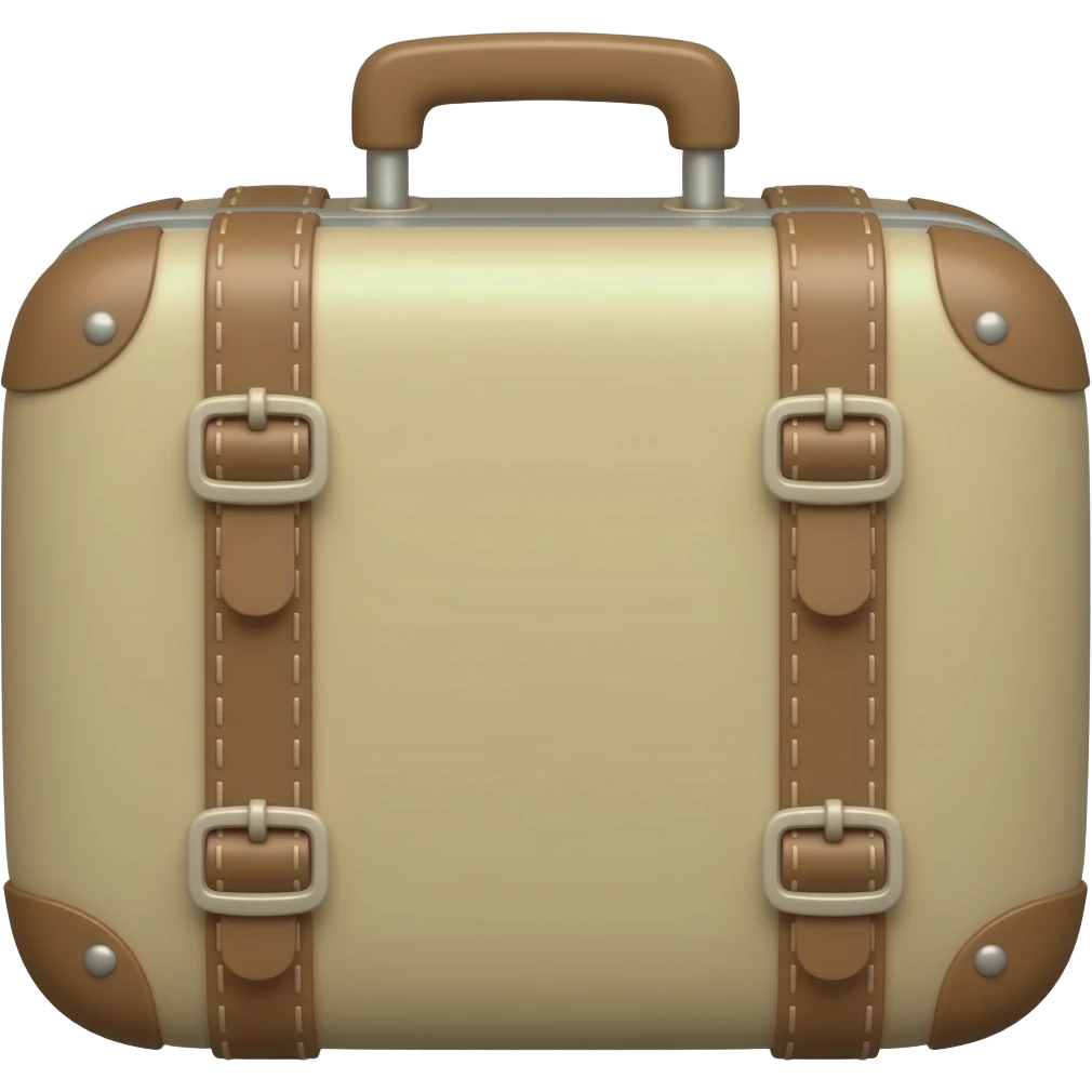 Beige suitcase emoji