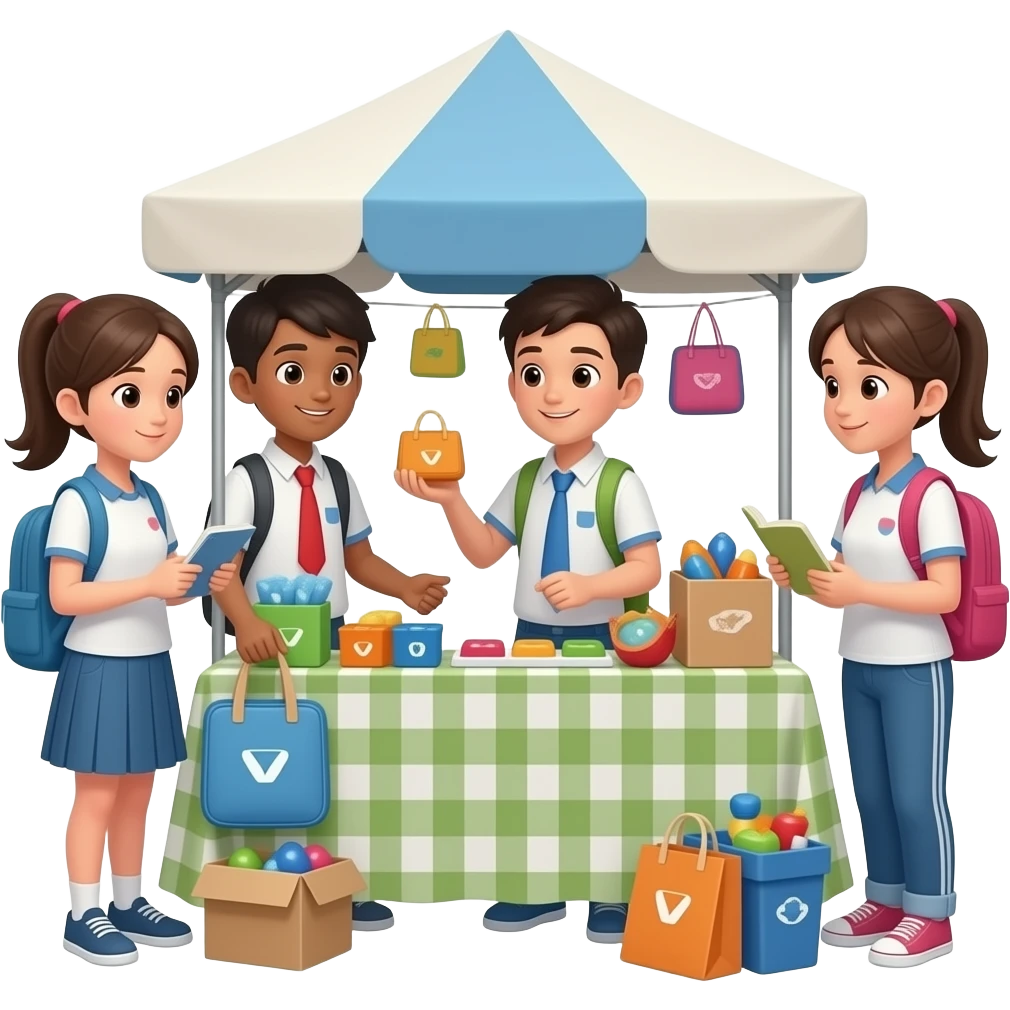 Student school Bazaar emoji