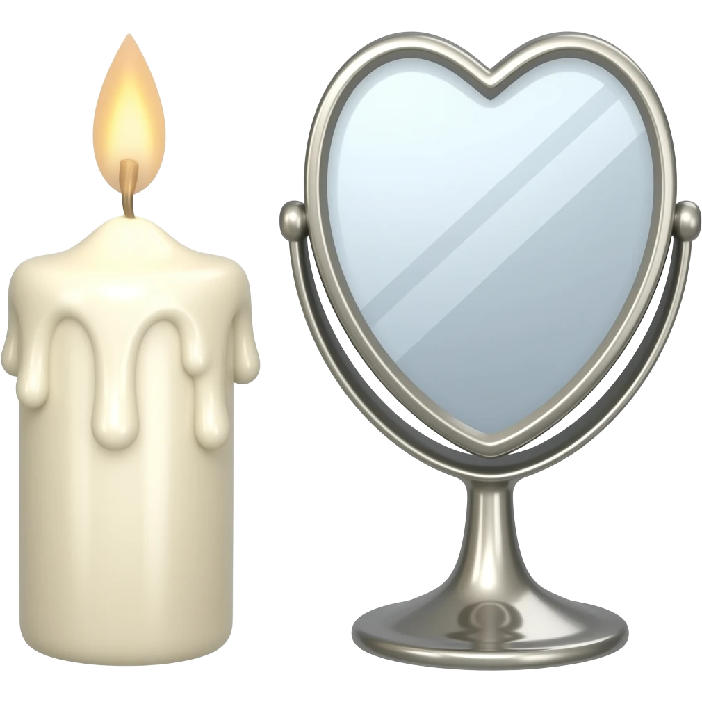 🕯🤍🪞 emoji