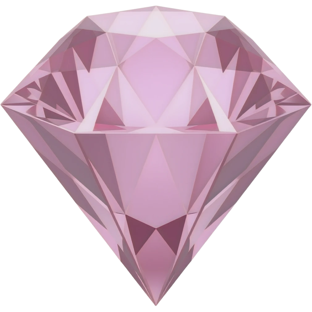 Pink diamond emoji