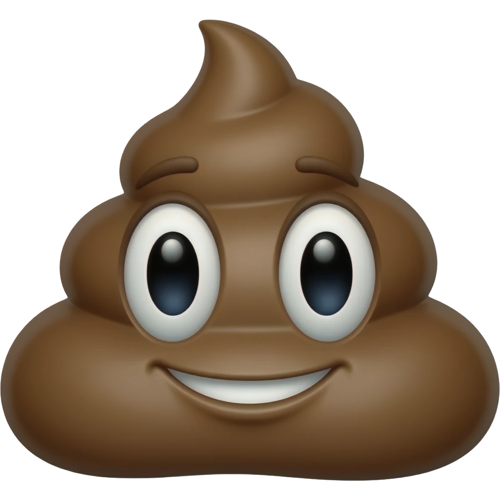 caca con cara emoji