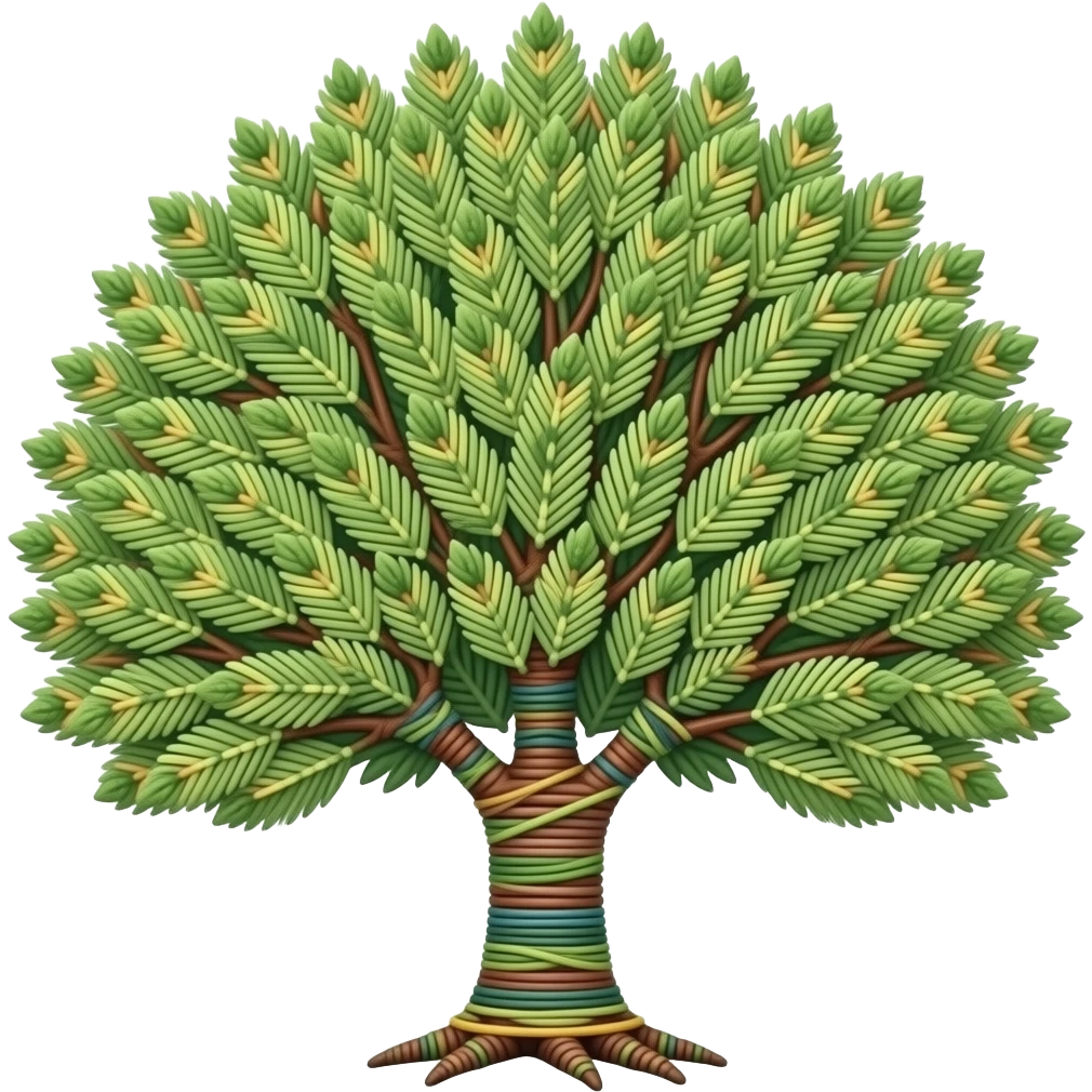 string art tree chart emoji