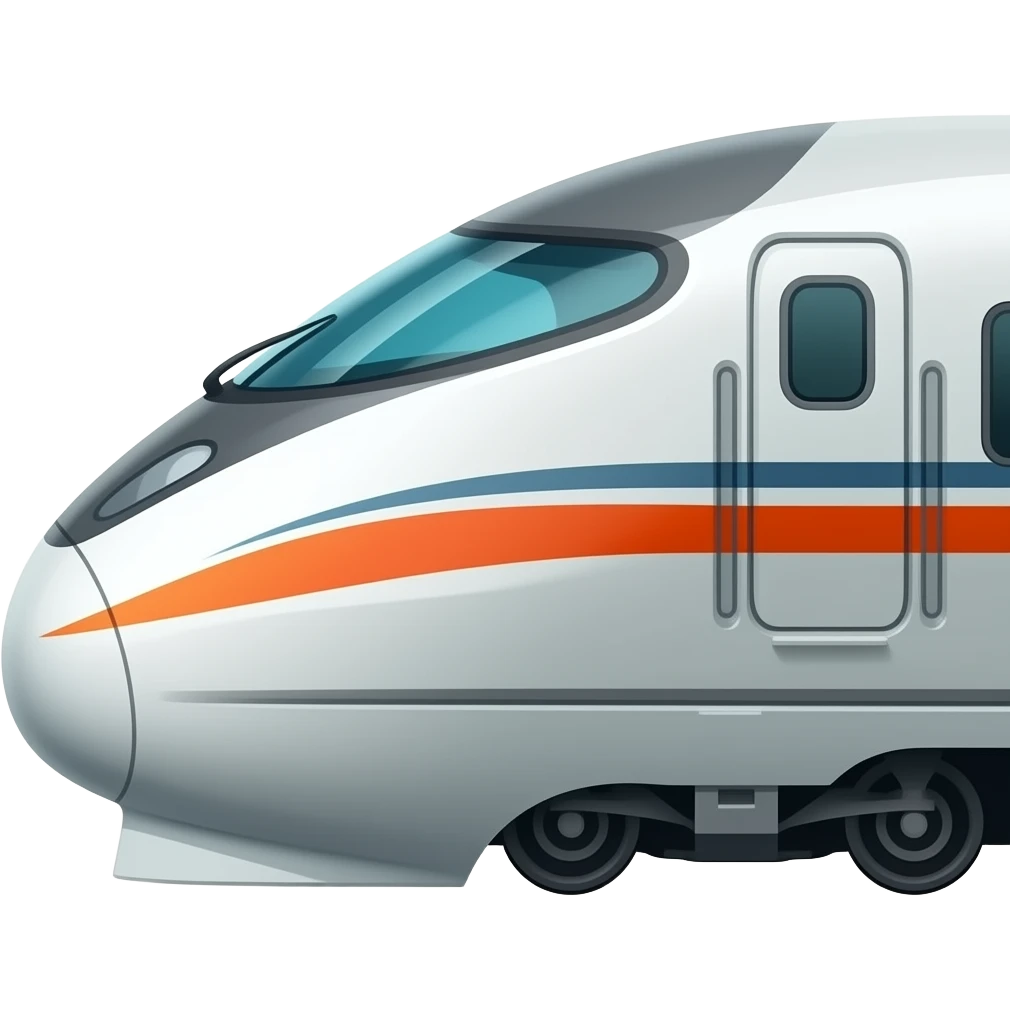 bullet train full side view emoji | AI Emoji Generator