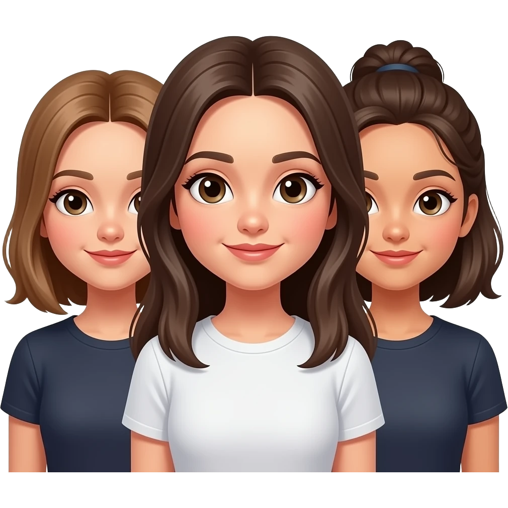 trio of girls emoji