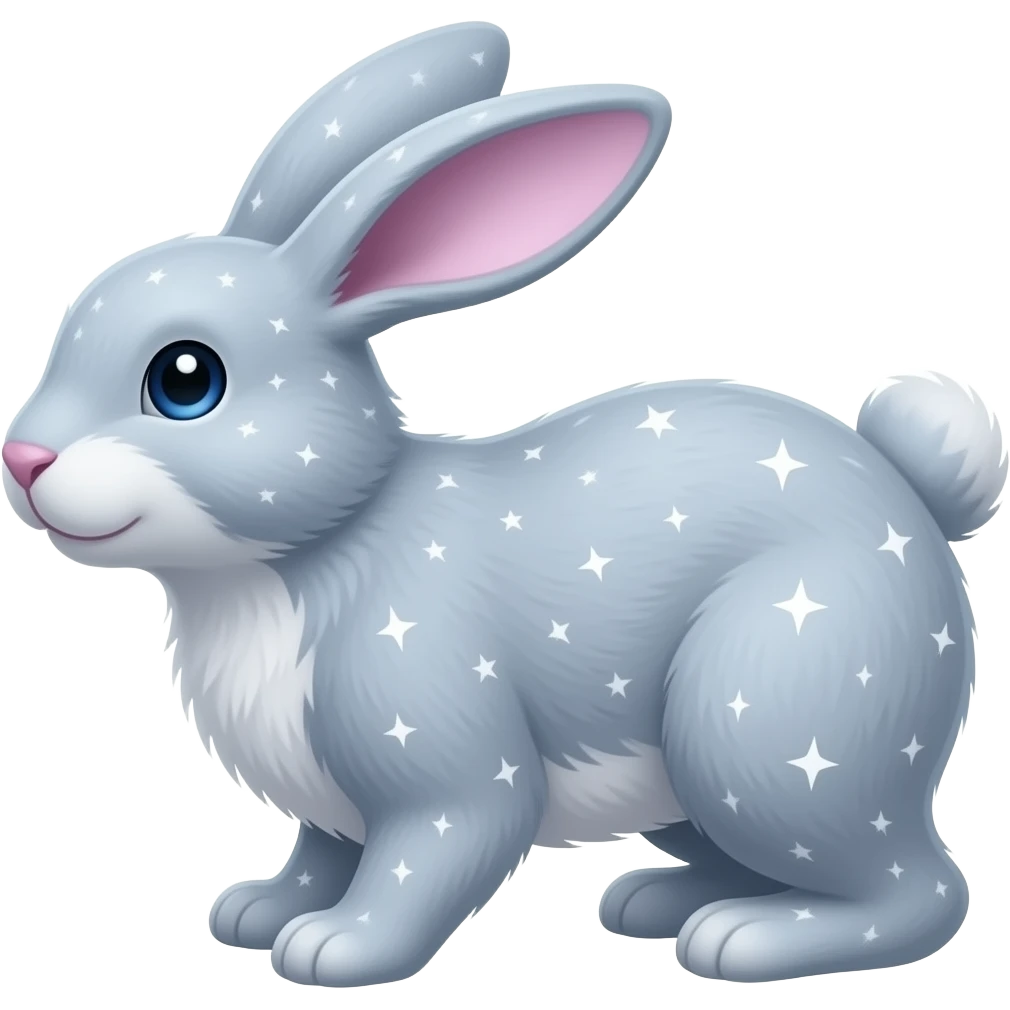 Starry Easter Bunny emoji