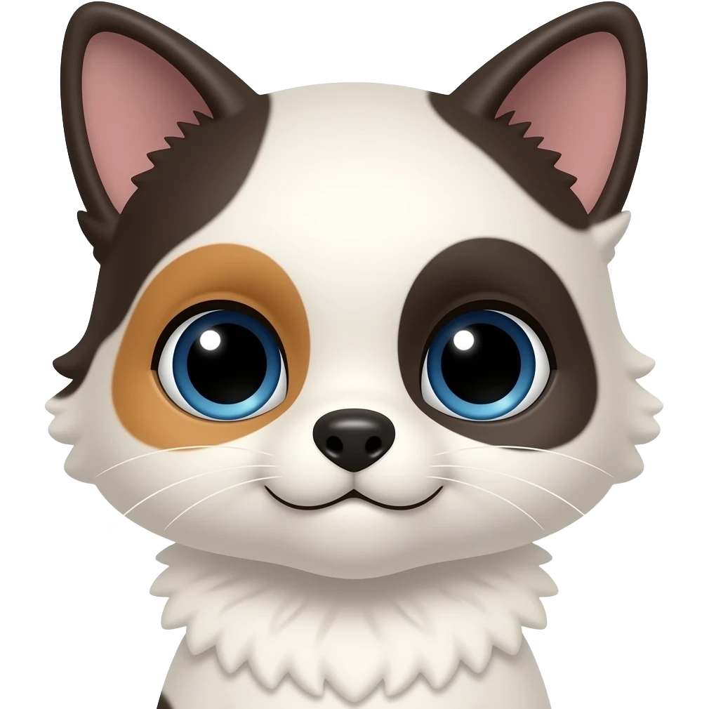 Chardon-Marie avec des yeux mignons emoji