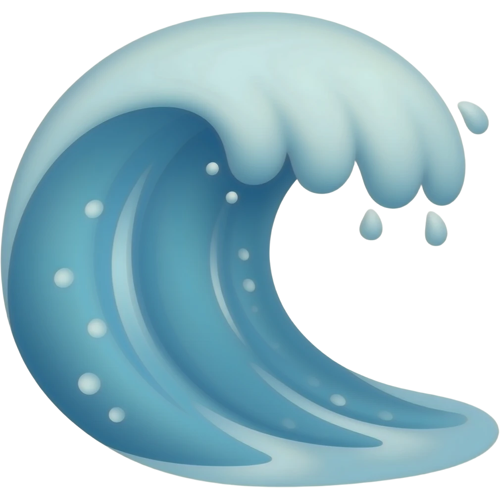 Ocean Wave emoji emoji | AI Emoji Generator
