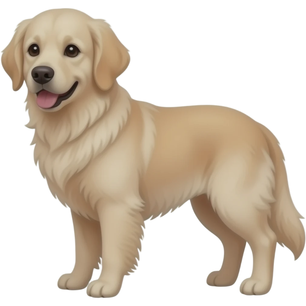 white english cream golden retriever emoji