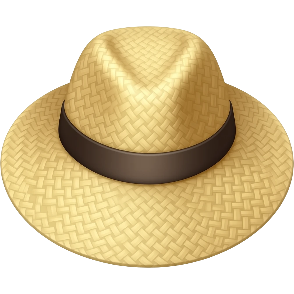 Straw hat emoji