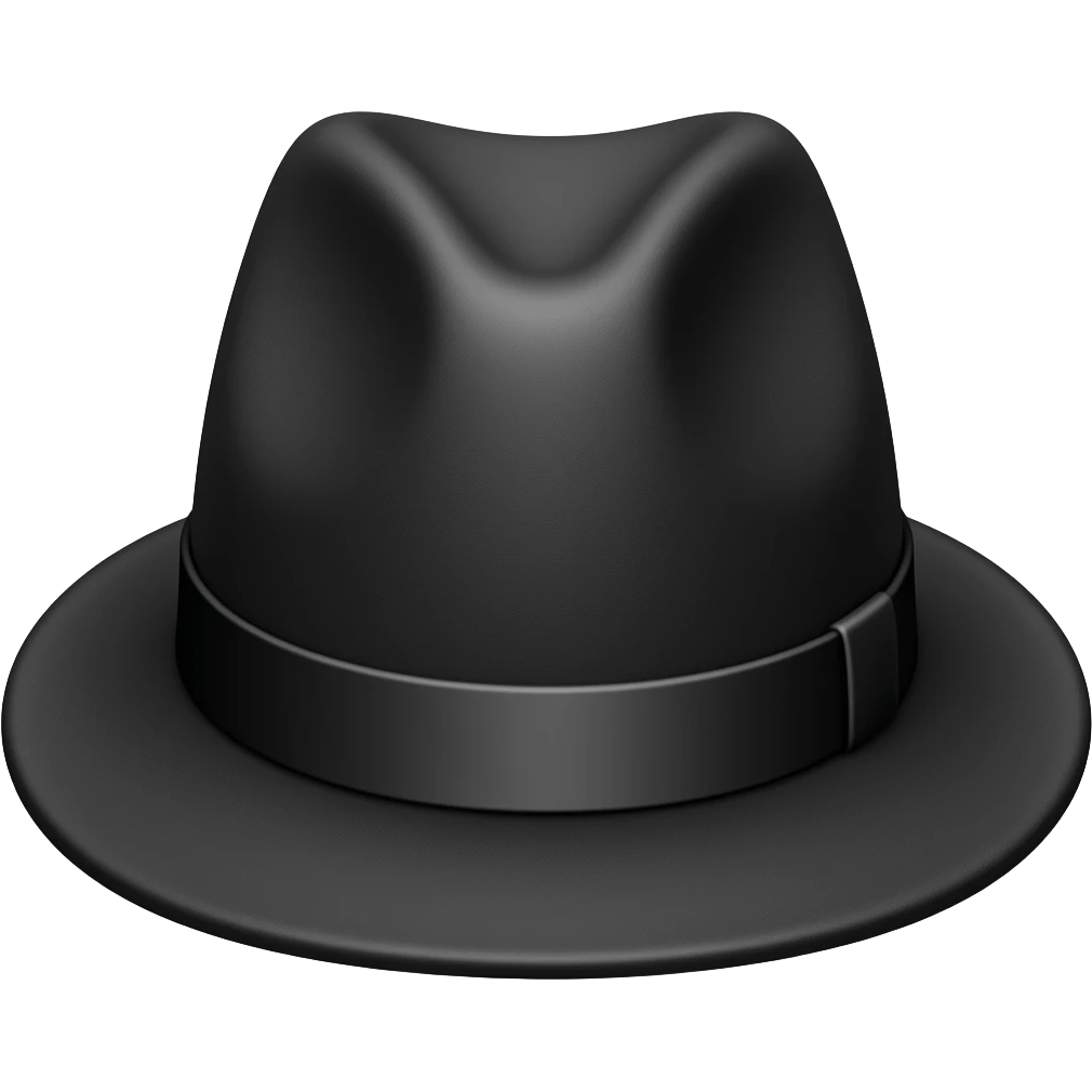 black fedora emoji