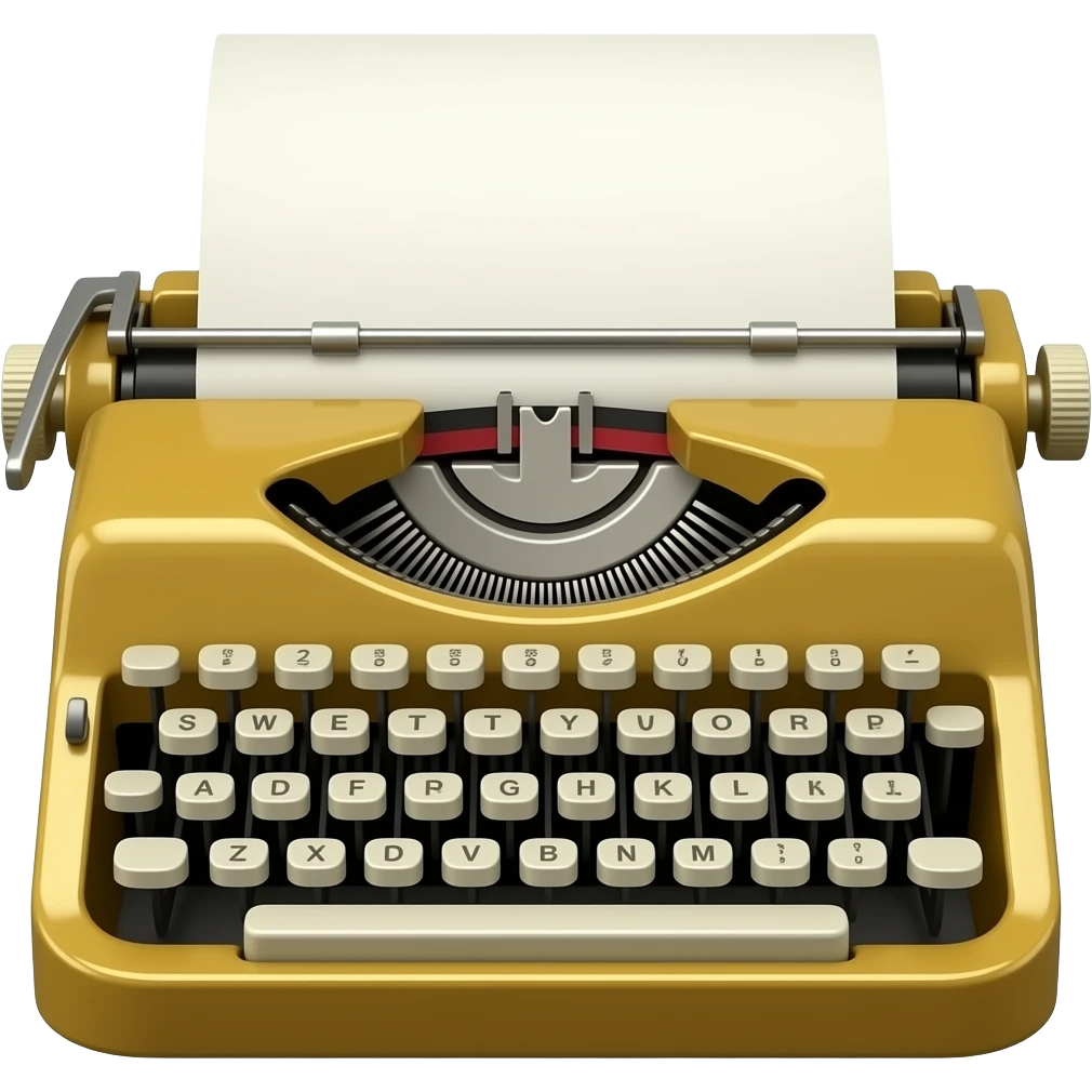 old fashioned typewriter emoji
