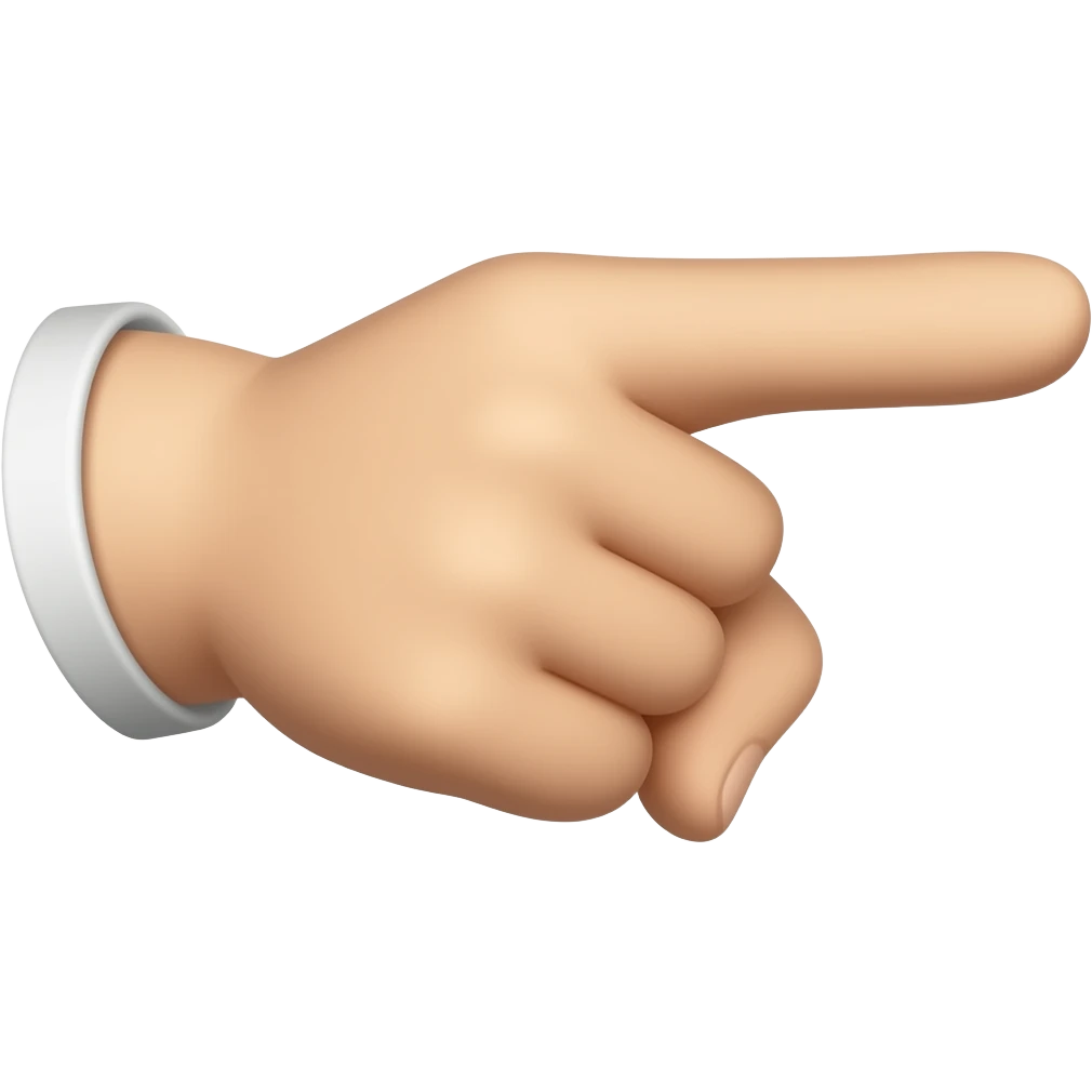 mano señalando emoji