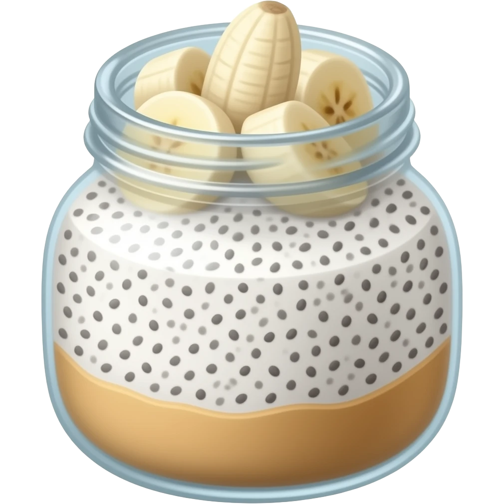 chia pudding banane emoji