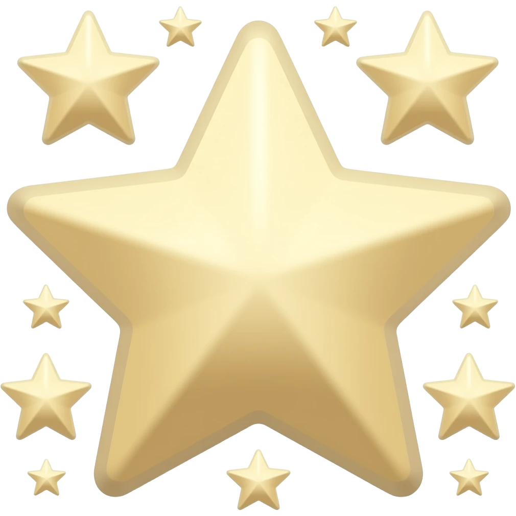 Beige stars emoji