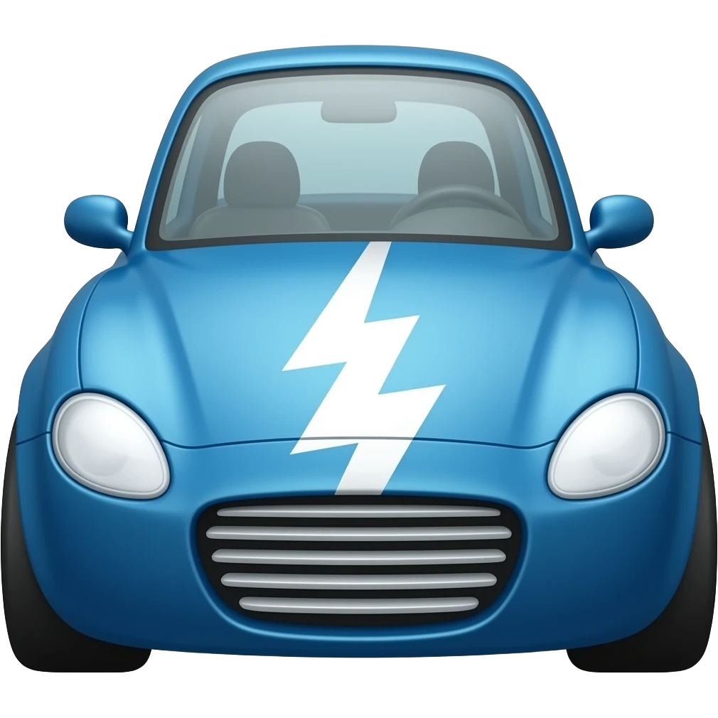 lightning car emoji