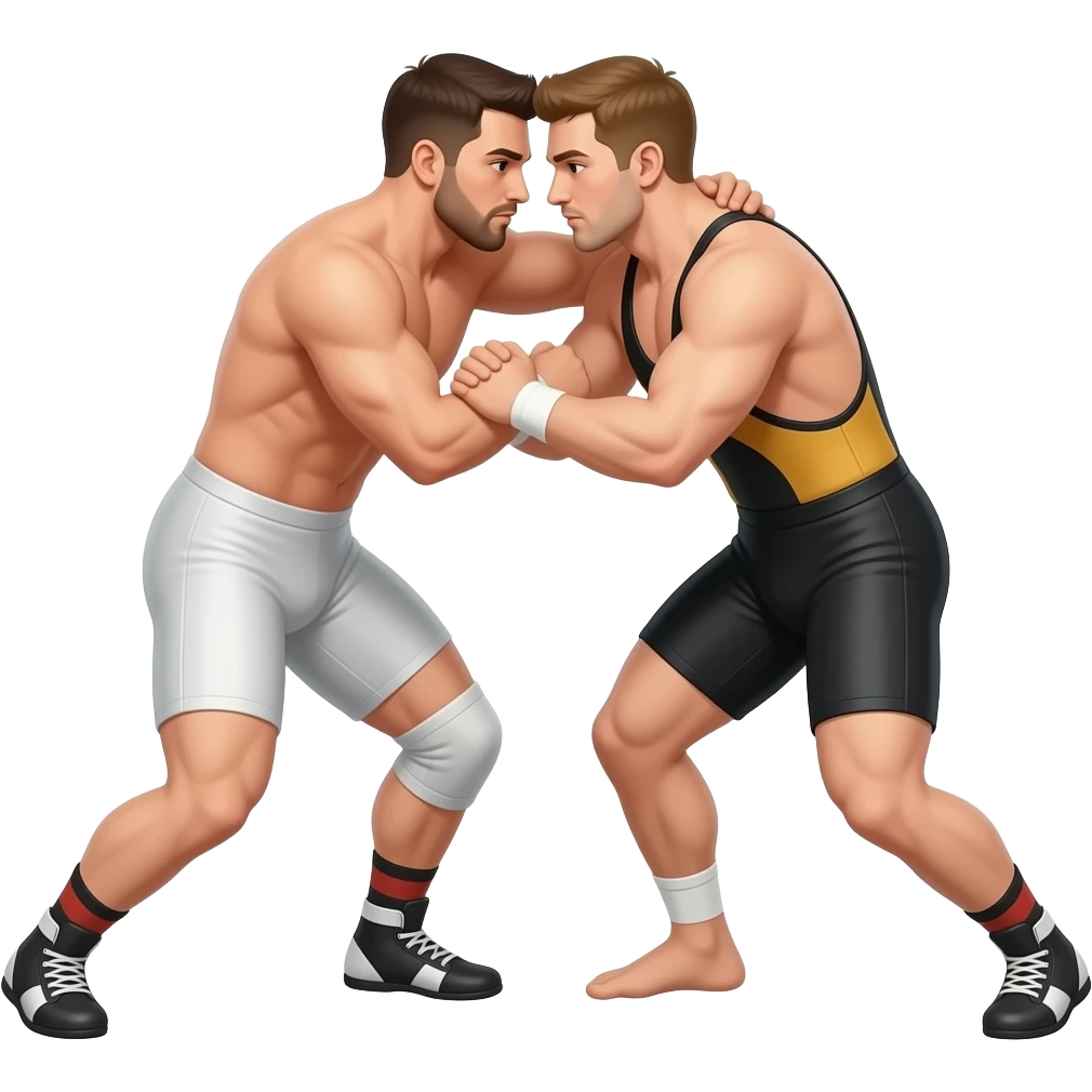 naked wrestling emoji