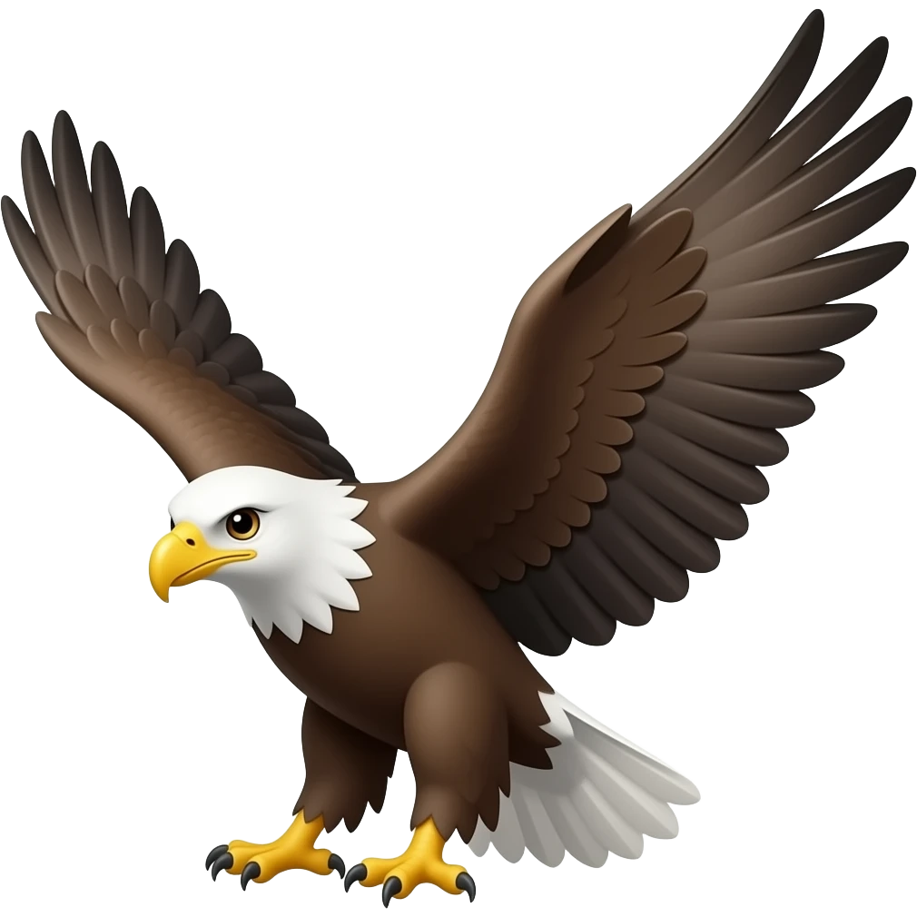 eagle spreading wings emoji